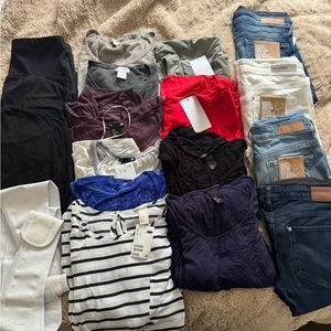 MATERNITY LOT / small & medium shirts, dresses, leggings, jeans, etc